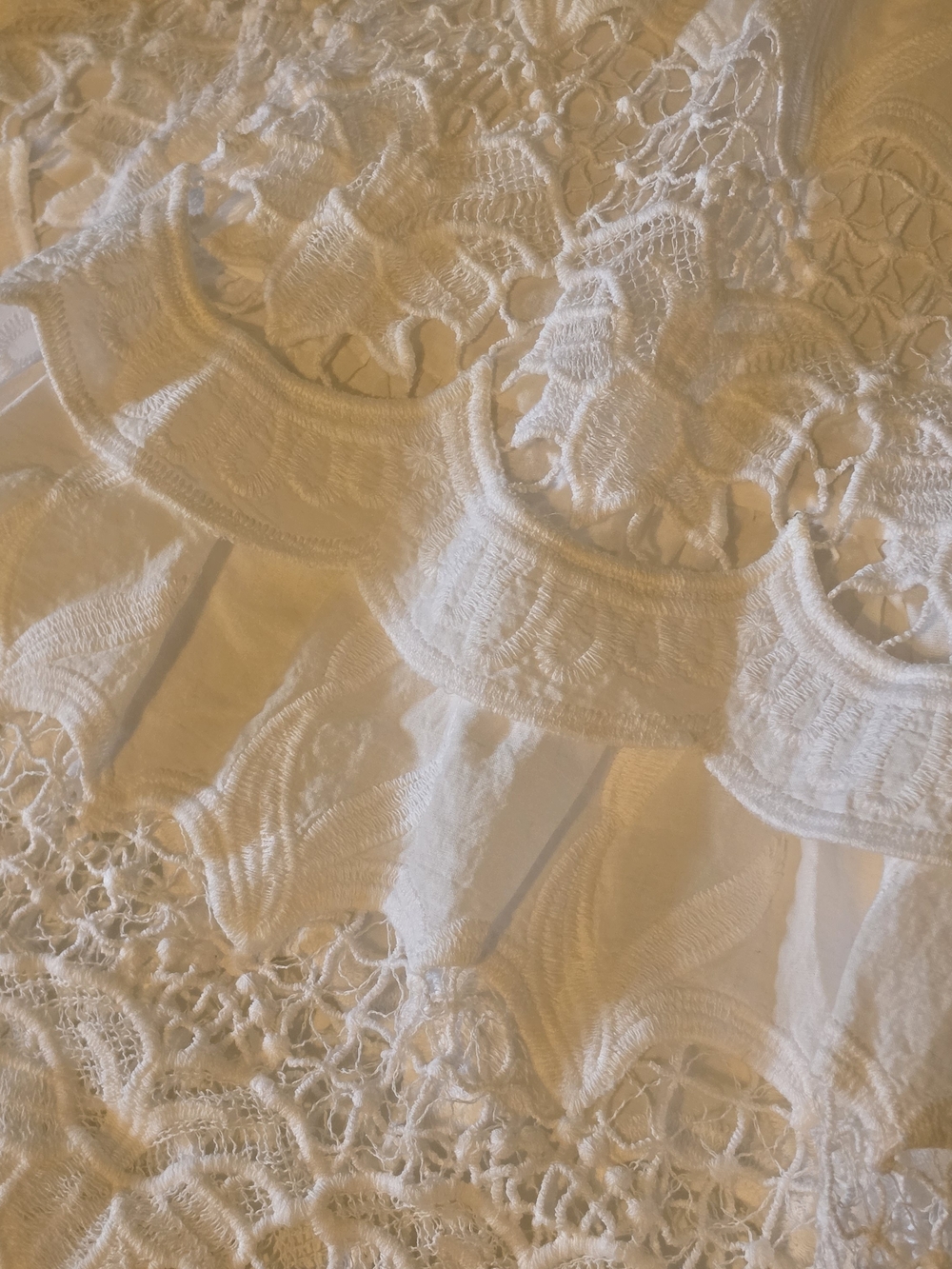 FARM Rio White Lace V-Neck Tunic Dress - Picture 7 of 10